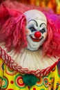Scary clown doll face. Royalty Free Stock Photo