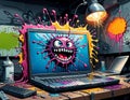 Scary computer virus takes over laptop