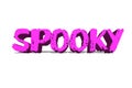 Scary 3d colored logo