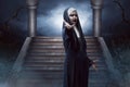 Scary Devil Nun Royalty Free Stock Photo