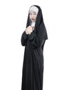 Scary devil nun Royalty Free Stock Photo