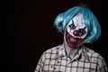 Scary evil clown Royalty Free Stock Photo