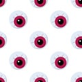 Scary Eye Flat Icon Seamless Pattern Royalty Free Stock Photo