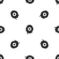 Scary eyeball pattern seamless black