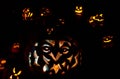 Scary Faces, Carved Pumpkins