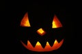 Scary ghost face glowing on Halloween Royalty Free Stock Photo