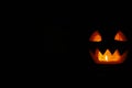 Scary ghost face glowing on Halloween Royalty Free Stock Photo