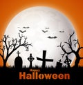 Scary Halloween background