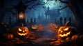 Scary halloween background