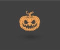 Scary Pumkin Halloween Design Vector