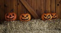 Scary hallowen pumpkins