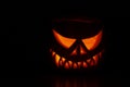 Scary Haloween Pumpkin Royalty Free Stock Photo