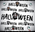 Scary horror halloween design text