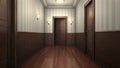Scary hotel hallway