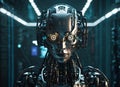 Scary Humanoid AI. The Future of Robotics and Artificial Intelligence. Generative AI