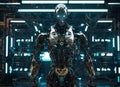 Scary Humanoid AI. The Future of Robotics and Artificial Intelligence. Generative AI