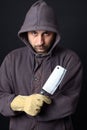 Scary man with cleaver Royalty Free Stock Photo