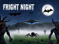 Fright Night - a mix of scary Halloween monsters