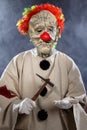 Scary monster clown Royalty Free Stock Photo