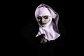 Scary nun. Halloween concept. horror. fear