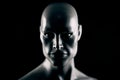 Scary mannequin head in the dark Royalty Free Stock Photo