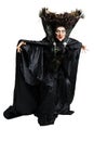 Scary old witch with a black cape Royalty Free Stock Photo