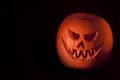 Scary orange Jack OÃÂ´Lantern halloween pumpkin