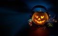 Scary pumpkin DJ