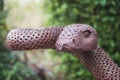 Scary snake made by resued coin metal