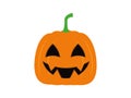 Scary spooky smiley Jack O Lantern pumpkin face. Symbol of Halloween. October. Autumn holiday Royalty Free Stock Photo