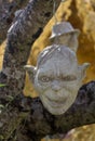 Scary Stone - rock sculptures of giant heads carved into the sandstone cliff