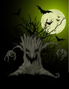 Scary tree background Royalty Free Stock Photo