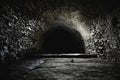 Scary underground, old castle cellar Royalty Free Stock Photo