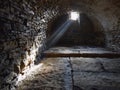 Scary underground, old cellar Royalty Free Stock Photo
