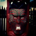 Wooden Maori Mask of a warrior Royalty Free Stock Photo