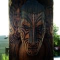 Wooden Maori Mask of a warrior