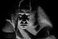 Scary Woman in Shroud, Shadows
