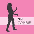 Scary Zombie Silhouette side view images