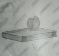 This is scatch work pencil work book aplle