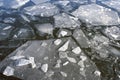 Scatter of crushed ice floes.