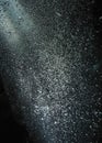 Scattered Bubbles rising shaft of light underwater Royalty Free Stock Photo