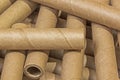 Scattered Collection of Cardboard Packaging Tubes