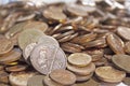 Scattered Collection Of South African Coins 1 Royalty Free Stock Photo