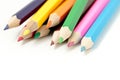 Scattered colored pencils Royalty Free Stock Photo