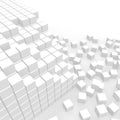 Scattered cubes Royalty Free Stock Photo