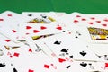 Scattered deck of cards Royalty Free Stock Photo