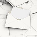 Scattered envelopes Royalty Free Stock Photo