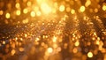 Scattered gold sparkles ascend in captivating animation.