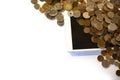 Scattered Pennies Royalty Free Stock Photo