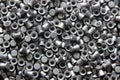 Scattered pneumatic bullet macro, close up Royalty Free Stock Photo